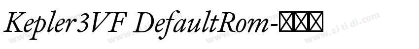 Kepler3VF DefaultRom字体转换
